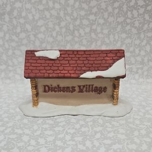 Department 56 Exclusive Series Porcelain Dickens Village Sign